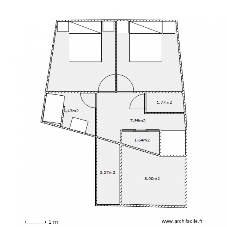 valentin. Plan de 0 pièce et 0 m2