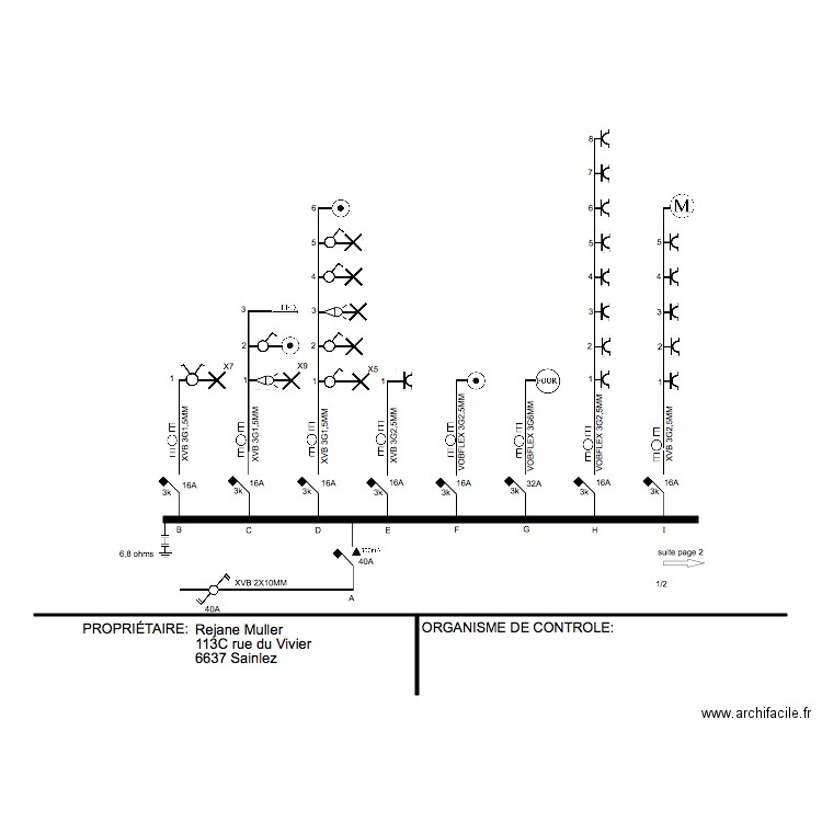 UNIFIFILAIRE2 MICHEL SAINLEZ. Plan de 0 pièce et 0 m2