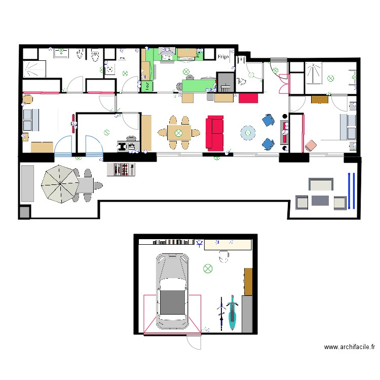 APPARTEMENT. Plan de 11 pièces et 67 m2