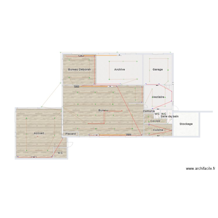 Bureau Ribérac. Plan de 0 pièce et 0 m2