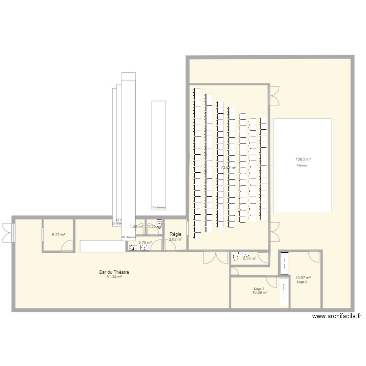 Les Halles. Plan de 0 pièce et 0 m2