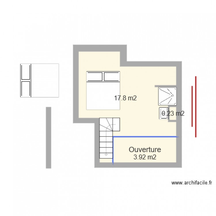 Le Plessis combles. Plan de 0 pièce et 0 m2