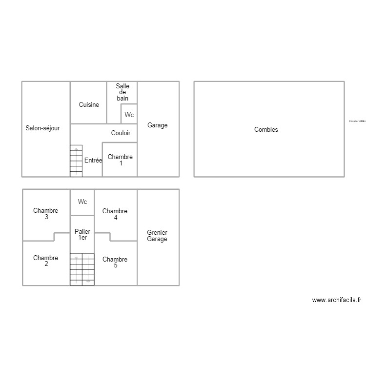 PLEUVEN LETROADEC. Plan de 15 pièces et 93 m2