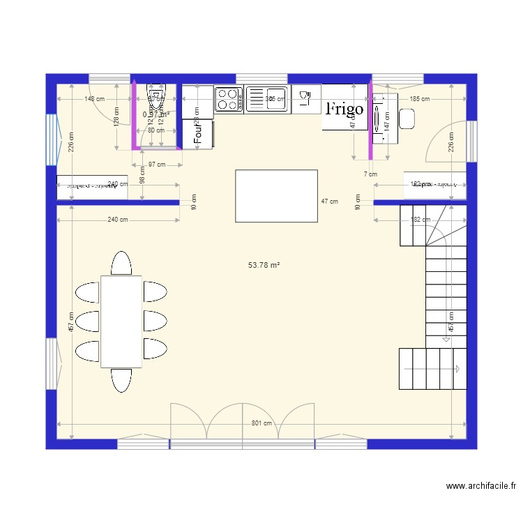 PARRAUD projet wc entrée. Plan de 0 pièce et 0 m2