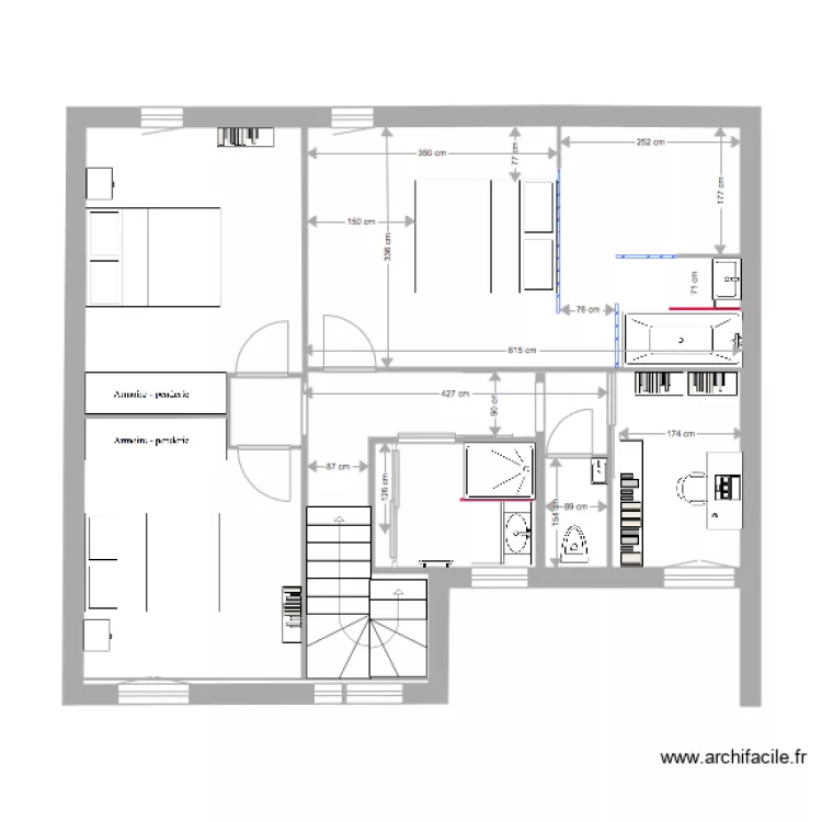maison etage d&eacute;finitif1. Plan de 