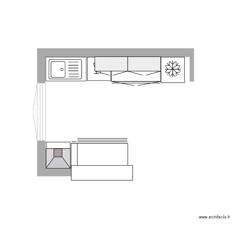 cuisine. Plan de 0 pièce et 0 m2