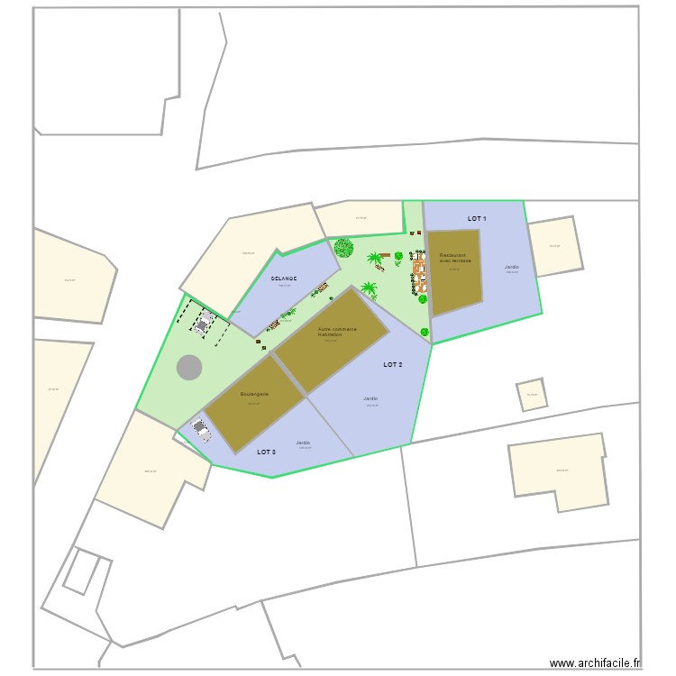 Parcelle LAUZACH projet 2. Plan de 0 pièce et 0 m2