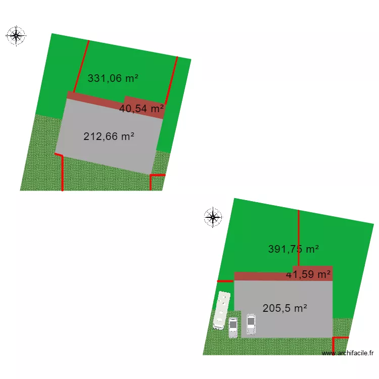 terrain. Plan de terrain. Plan de