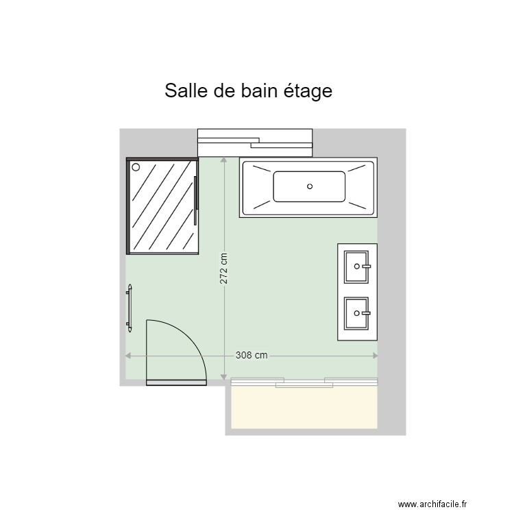 SDB 2 Mittainville version B. Plan de 0 pièce et 0 m2