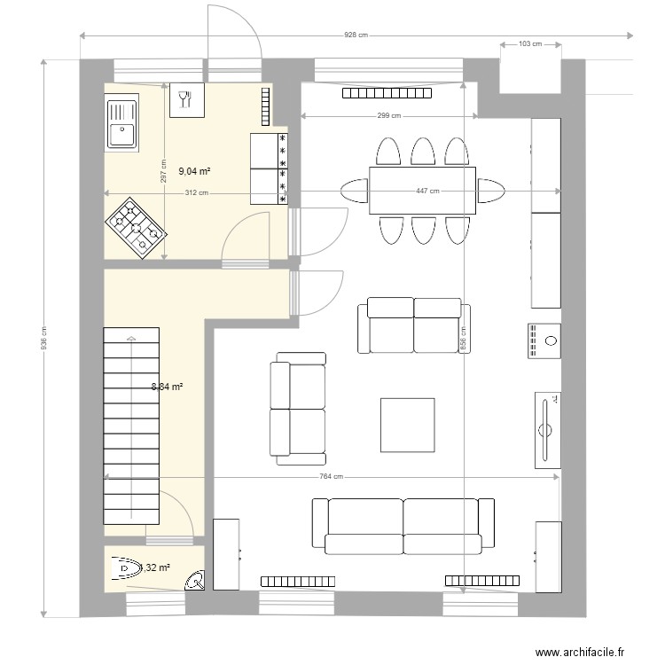 LiegeNew1. Plan de 12 pièces et 100 m2
