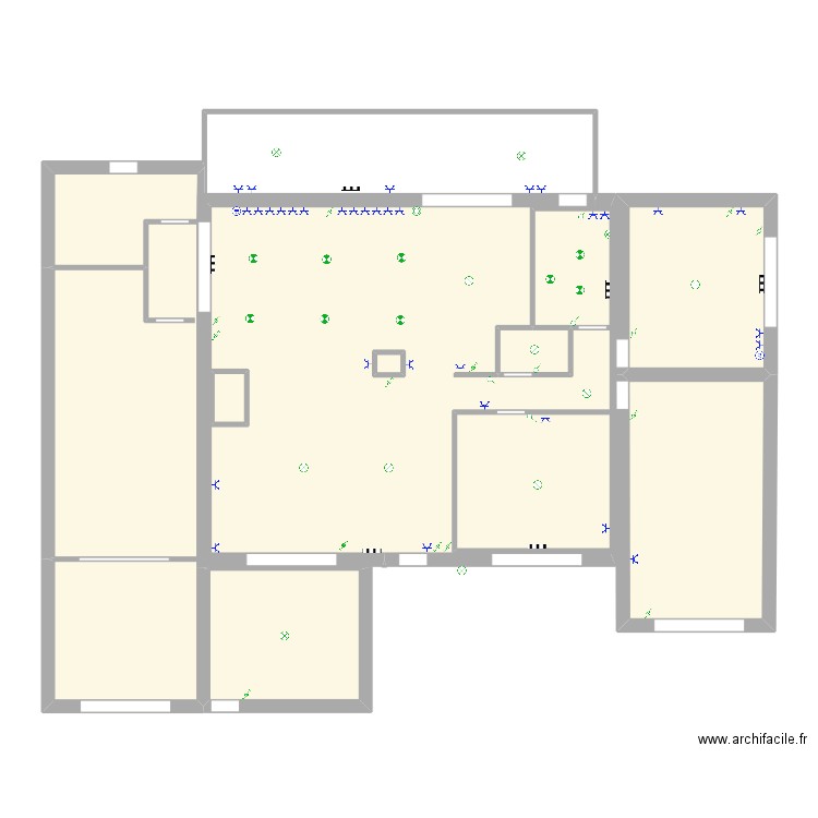 Maison actuel zoom. Plan de 12 pièces et 142 m2