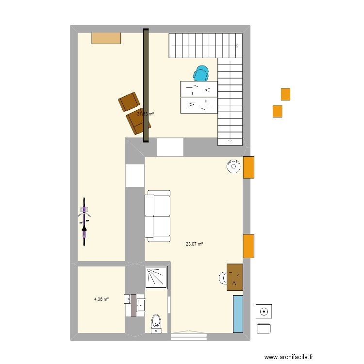 Bzzz cuisine 2. Plan de 0 pièce et 0 m2