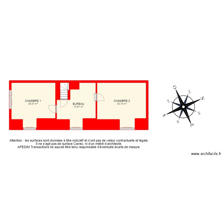 BI 11628 -. Plan de 23 pièces et 270 m2