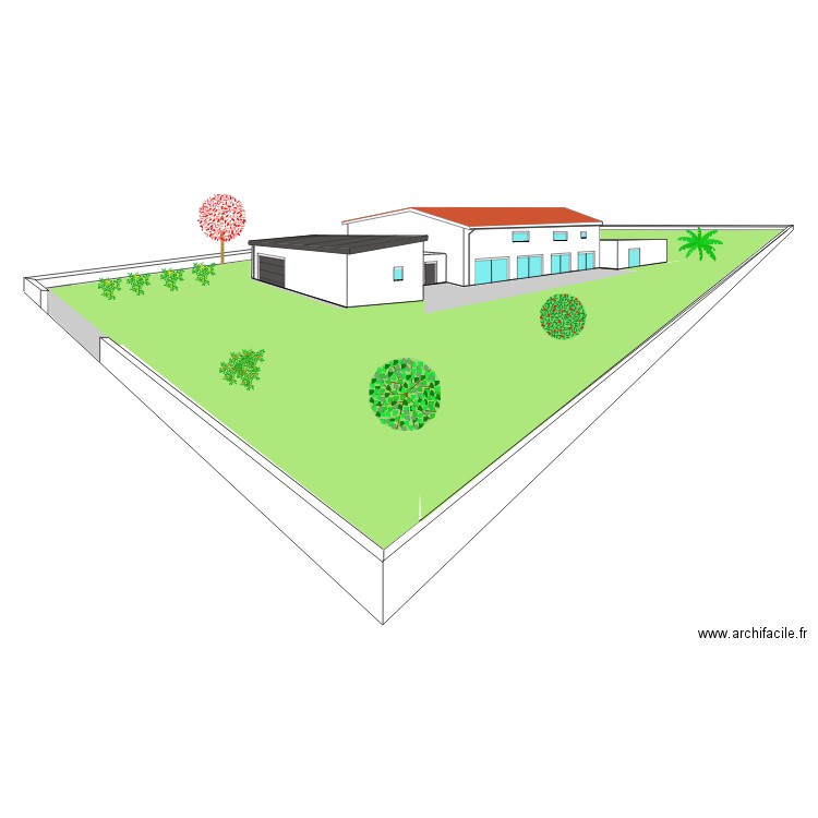 projet 6 bis perspective. Plan de 0 pièce et 0 m2