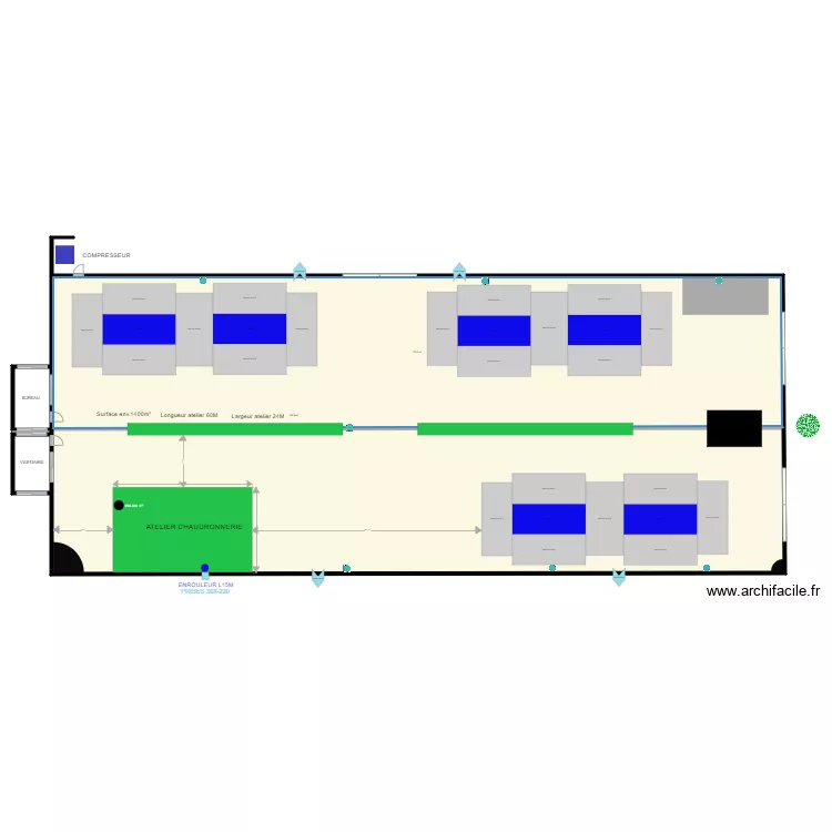 PLAN ATELIER AIR. Plan de 