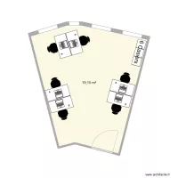 Bureau 514 avec bureaux en 100