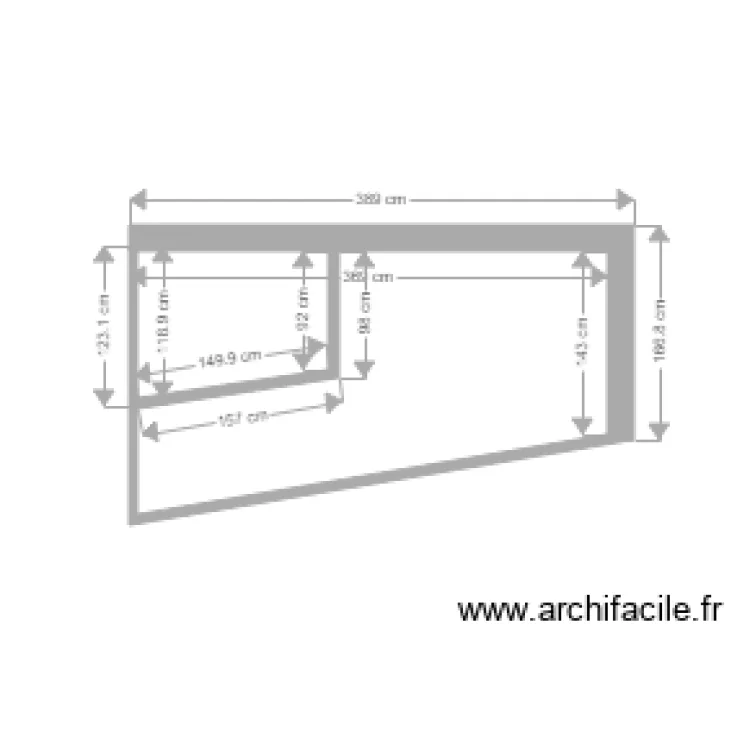 sale de bain. Plan de 