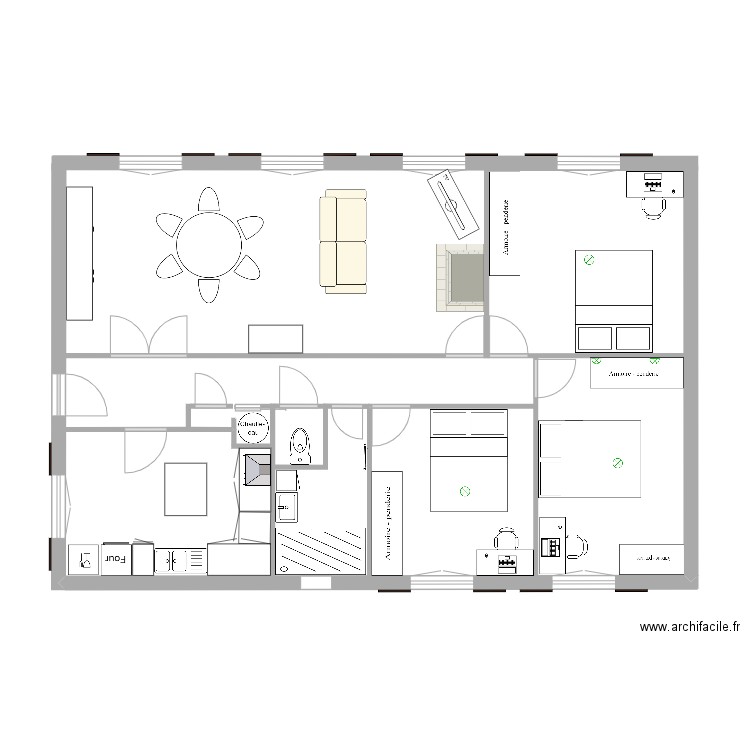 maison papa maman. Plan de 0 pièce et 0 m2