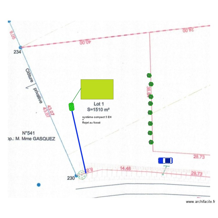 Soulan Lot 1. Plan de 0 pièce et 0 m2