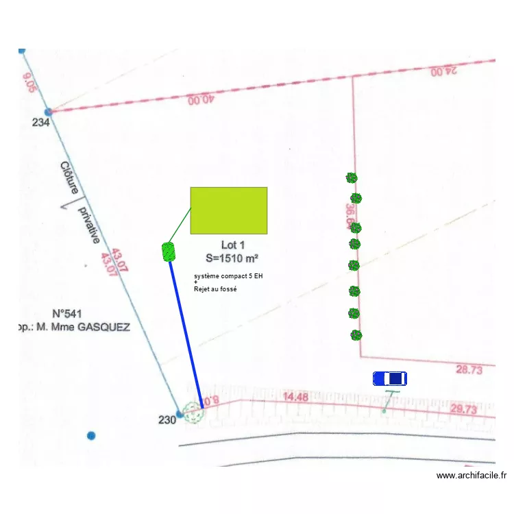 Soulan Lot 1. Plan de Soulan Lot 1. Plan de