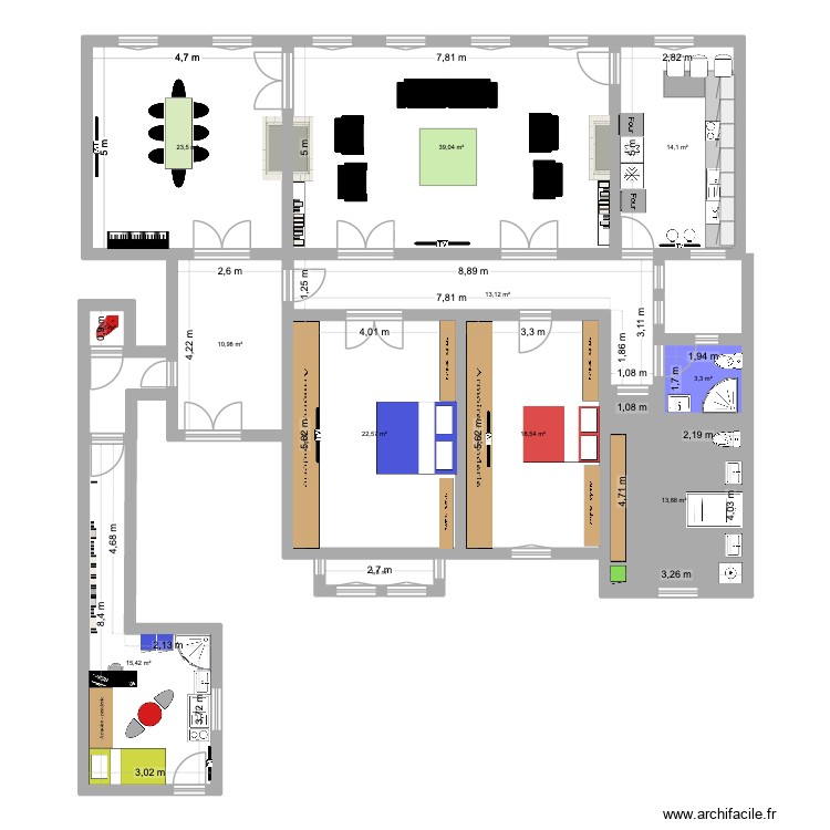 93 KLEBER. Plan de 0 pièce et 0 m2