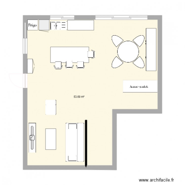 Espace de Vie. Plan de 0 pièce et 0 m2