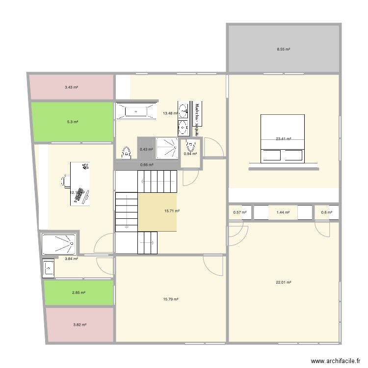 Raquette 1er V9. Plan de 0 pièce et 0 m2