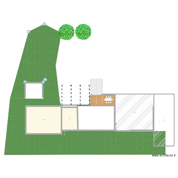 Ext Cieurac Imbert V2. Plan de 4 pièces et 233 m2