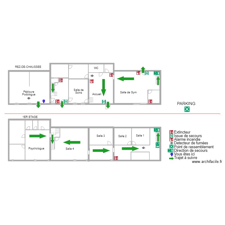 cabinet issues Podologue. Plan de 0 pièce et 0 m2