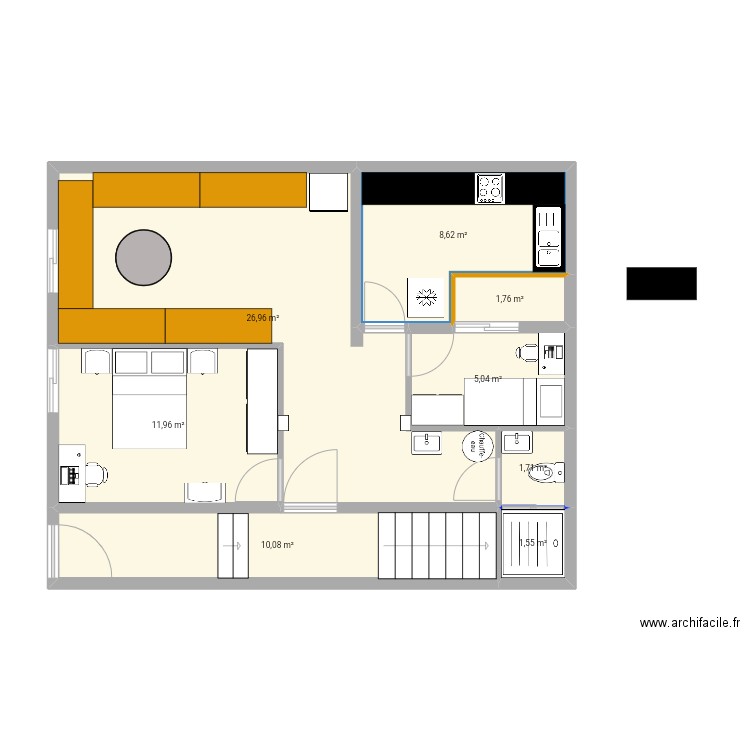 maison najah. Plan de 0 pièce et 0 m2