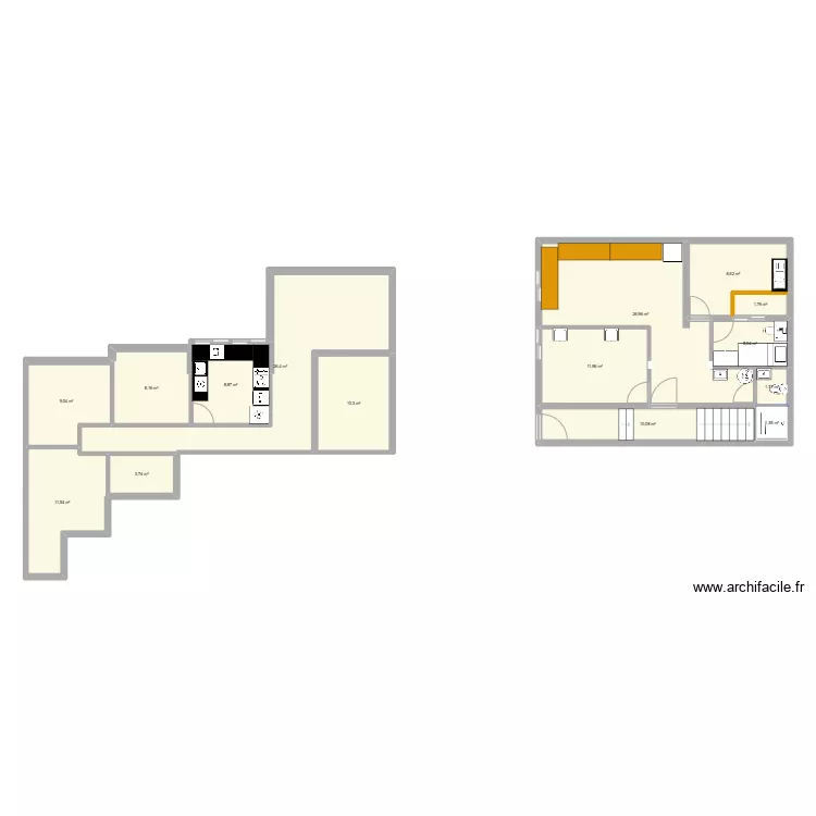 maison najah. Plan de 