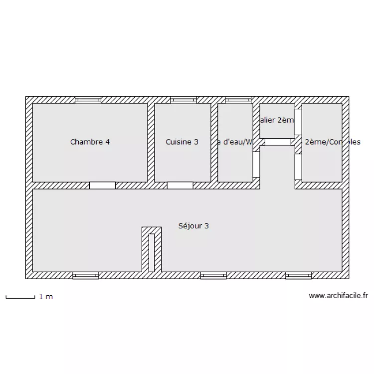 CCM Canton Vert 2&egrave;me &eacute;tage. Plan de 