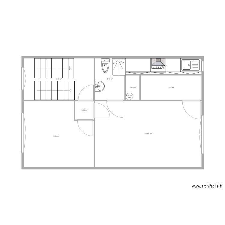 ASLAM 1ER ETAGE. Plan de 0 pièce et 0 m2