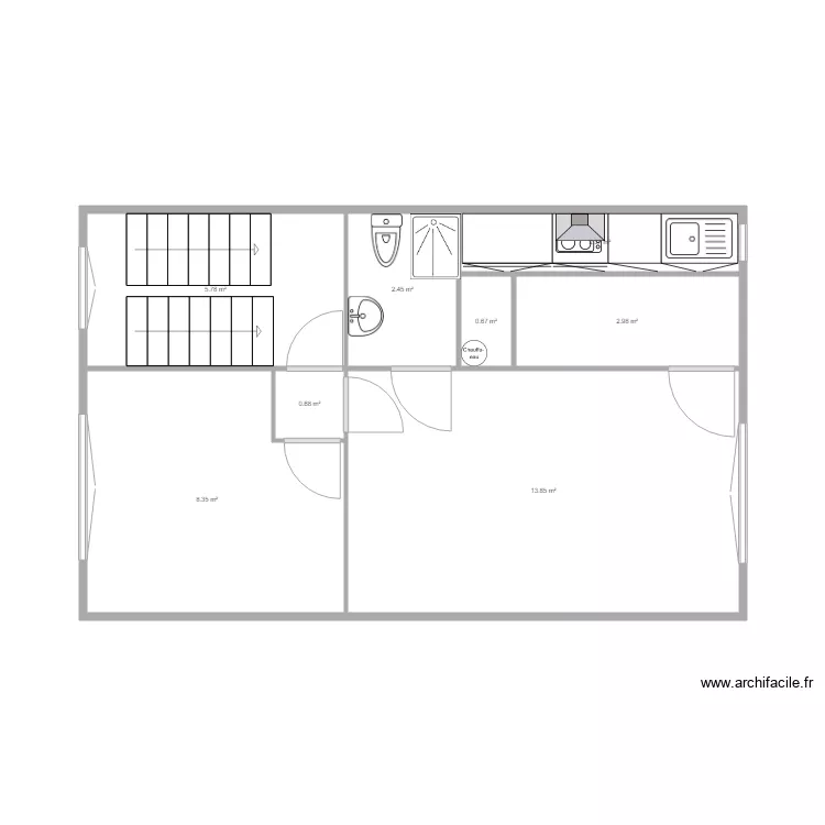 ASLAM 1ER ETAGE. Plan de 