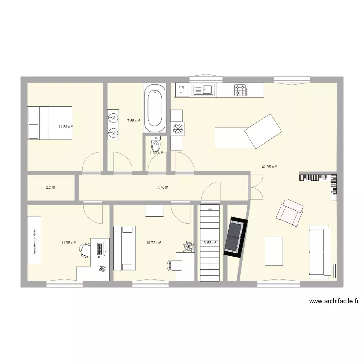 Atelier Tarn V2. Plan de 