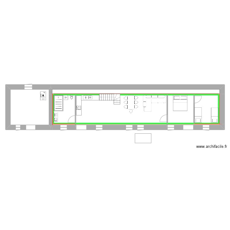 alex. Plan de 25 pièces et 296 m2