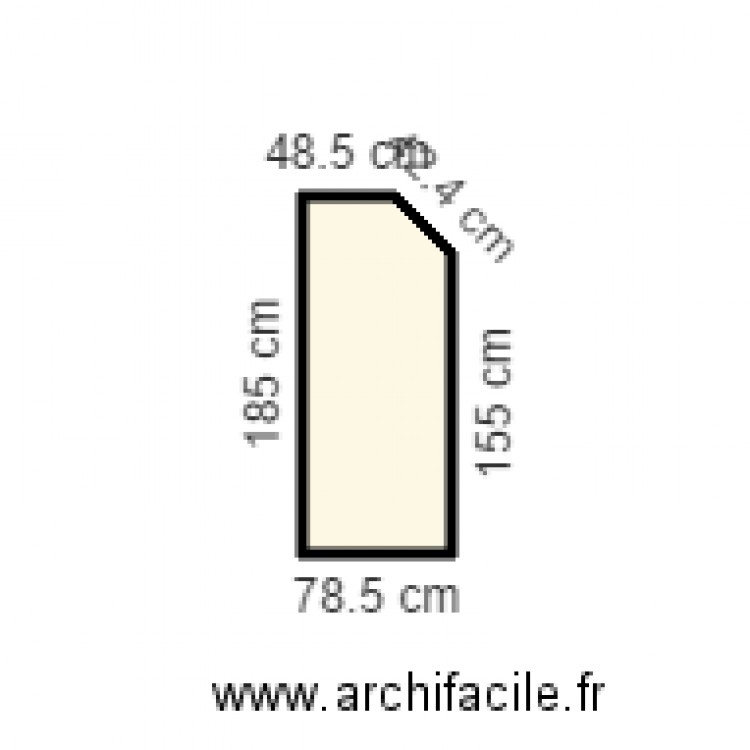 porte de douche. Plan de 0 pièce et 0 m2