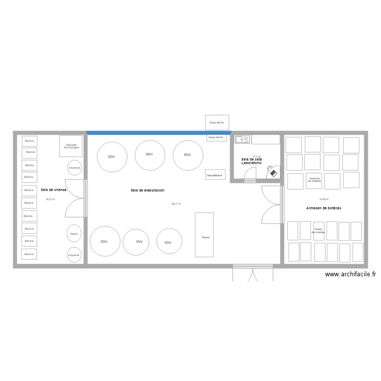 Bodega BBM 200715. Plan de 0 pièce et 0 m2
