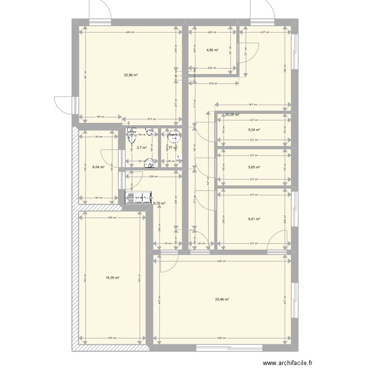 FROMAGERIE 4. Plan de 12 pièces et 127 m2