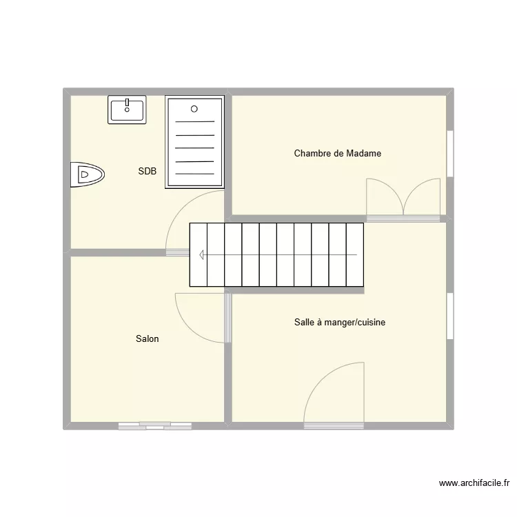 CATALA Georgette existant. Plan de 