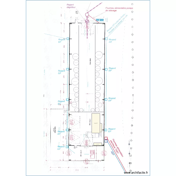 cuvier provisoir. Plan de 