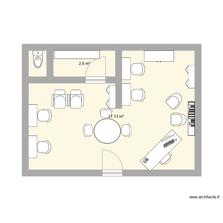salon de coiffure. Plan de 0 pièce et 0 m2 salon de coiffure. Plan de 0 pièce et 0 m2