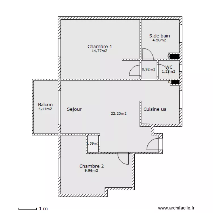 appartement_old. Plan de 