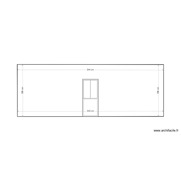fa&ccedil;ade arri&egrave;re. Plan de 