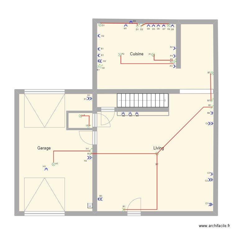 Plan maison Nicolas. Plan de 13 pièces et 183 m2