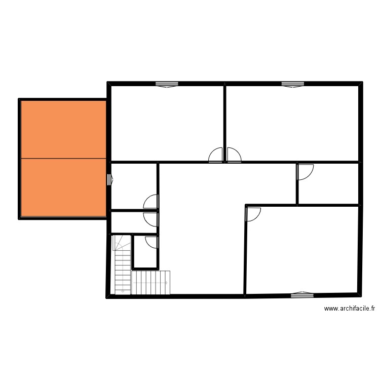 BECHU R+1. Plan de 0 pièce et 0 m2