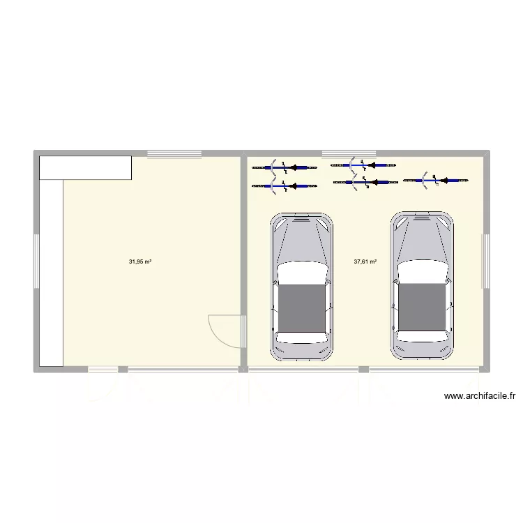 garage du cedre. Plan de 