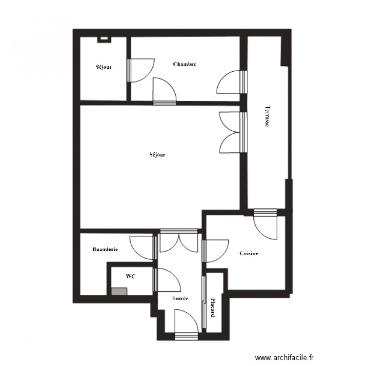 meunier. Plan de 0 pièce et 0 m2