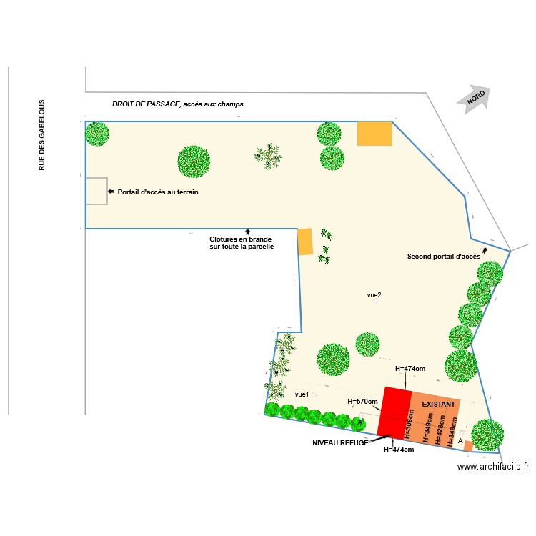 plan de masse DP2021. Plan de 0 pièce et 0 m2