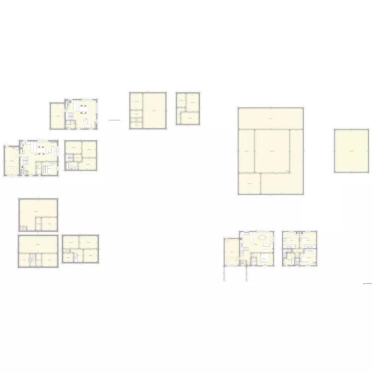 Plan 1 maison. Plan de 